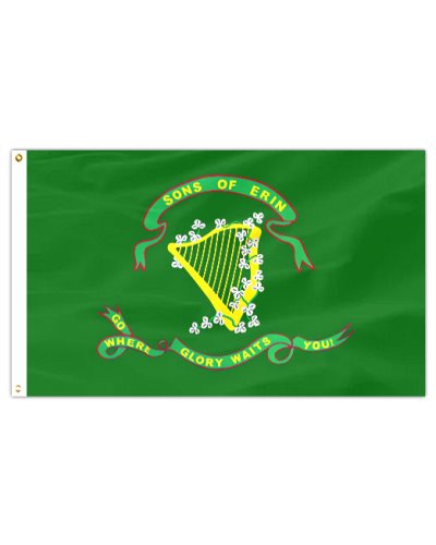 Sons of Erin (10th Tenn Inf) Irish Confederate printed polyester